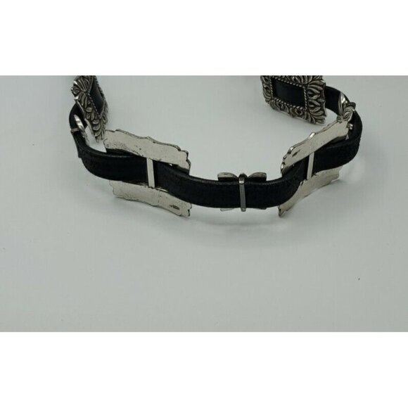 Brighton Black Small Medallion CONCHO Belt  Cowgirl Southwest Old West